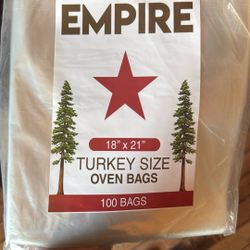 Empire 18”x21” Turkey Size Oven Bags 100 Bags