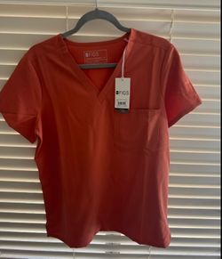FIGS Medium Women Catarina Spiced Cider Scrub Top