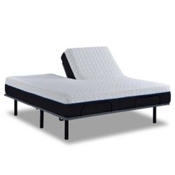 Split King Head Mattress with frame