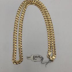 14KT Yellow Gold Curb Link Men’s Chain 23-Inches 30.7 Grams (70475847)