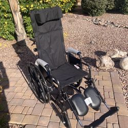 Wheelchair New With Elevating Legrests