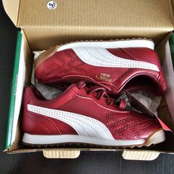 PUMA boys Roma ANNIVERSARIO Sneakers - Pomegranate White