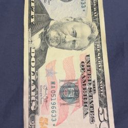 $50 Star Note Bill