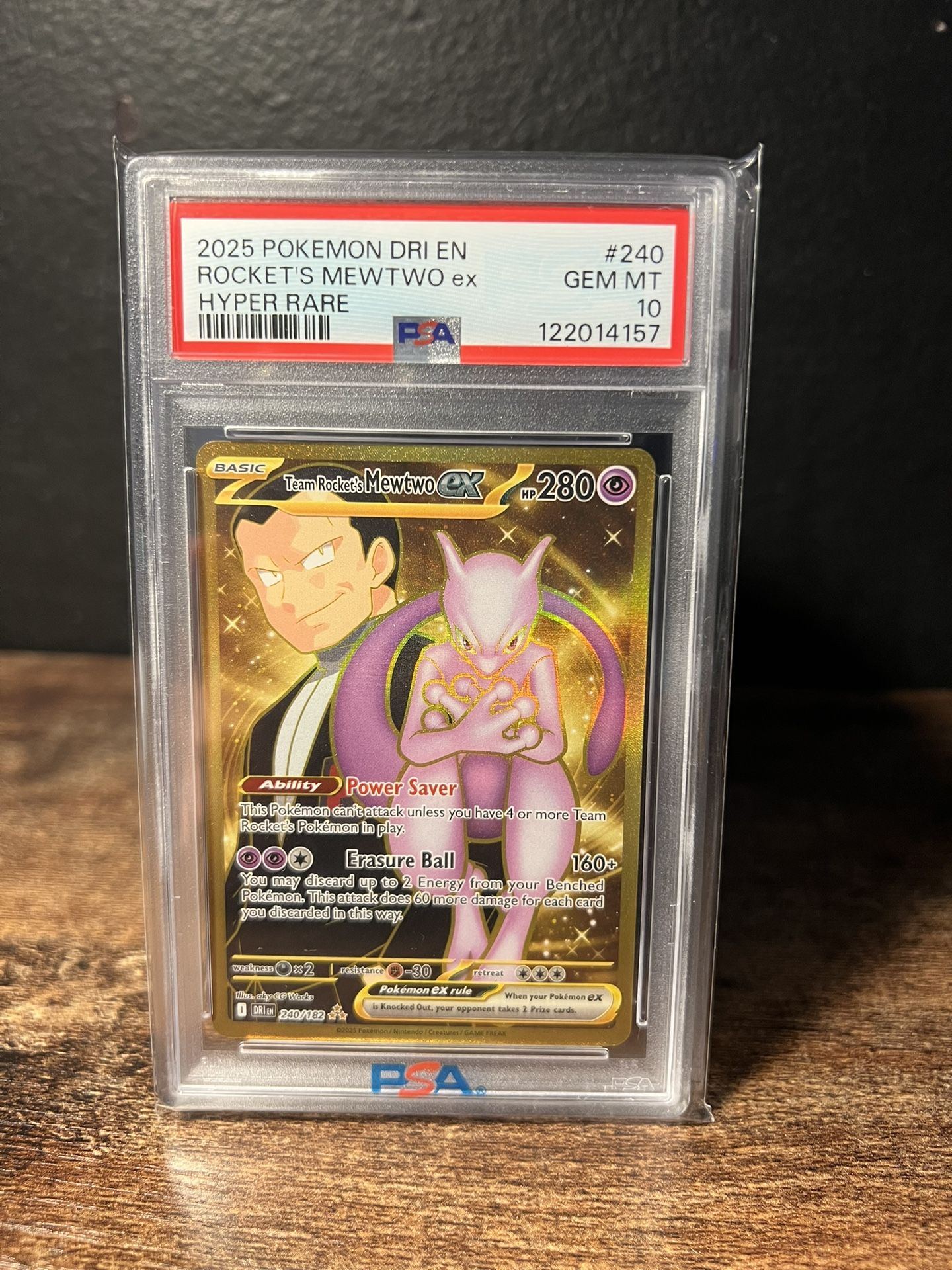 2025 Pokemon Dri-En Rockets Mewtwo EX PSA 10