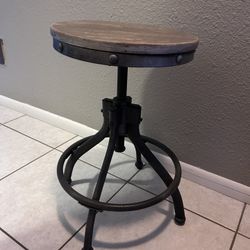 Grey Spinning Stool 