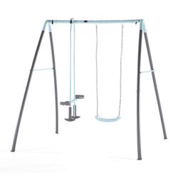 New Unboxed Premium Metal Single Swing and Glider with Mist