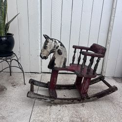 Kids Antique Vintage Riding Horse