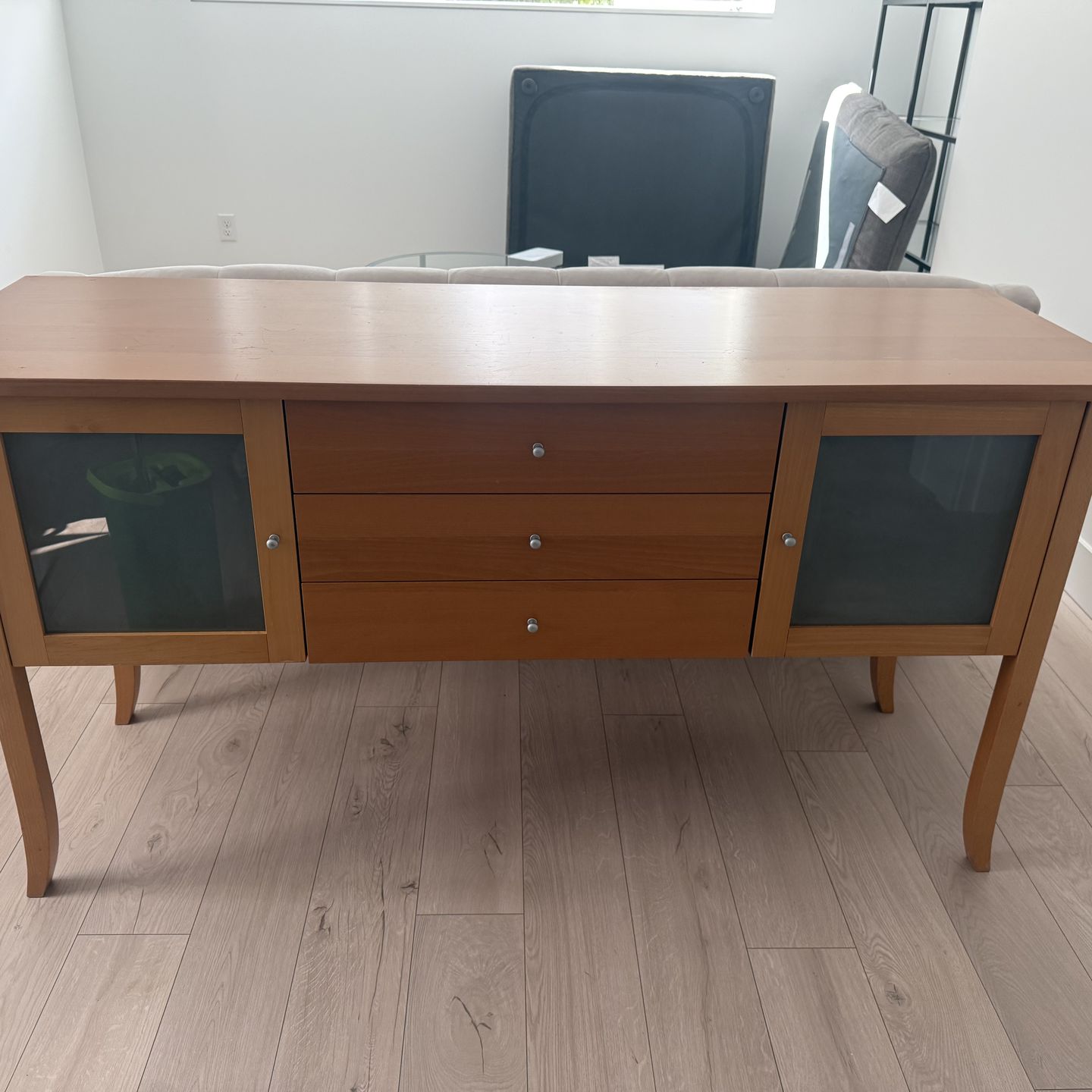 Beautiful wood console entry table
