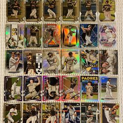 San Diego Padres 30 Card Baseball Lot! Rookies, Prospects, Parallels, Refractors, Prizms, Short Prints, Case Hits, Variations & More!