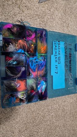 Steelhead & Salmon Fly Assortment with Fly Box – $100 OBO