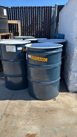 55 Gallon Steel Drums (food grade)