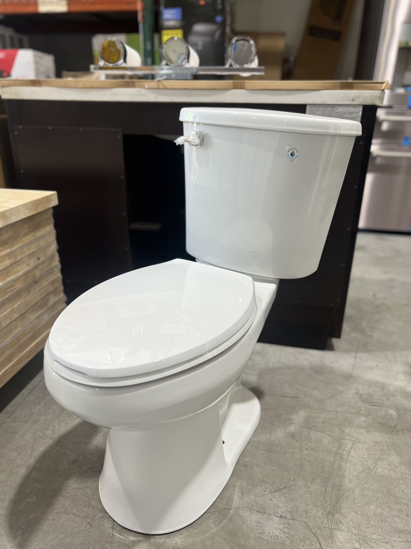 Seasons® 2-Piece All-In-One 0.8 GPF Ultra-High Efficiency Single Flush ADA Elongated Toilet In White