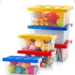 6 Piece Kids Toy Storage