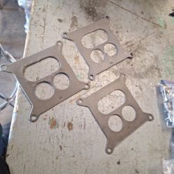 3 Qty Carburetor  Base Gaskets Vintage  Chevrolet  Intakes. See Pics. New Old Stock. 35th Ave And McDowell Phx 