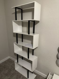 Modern Six Tier Bookshelf