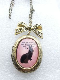 Vintage Bunny Rabbit Locket, Necklace