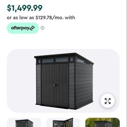 Keter Cortina 7x7 Storage Shed $1,000