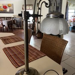 Vintage Brass Lamp And Glad