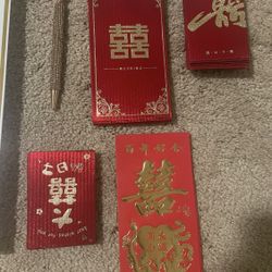 Wedding - Red Envelopes For Tea Ceremony 