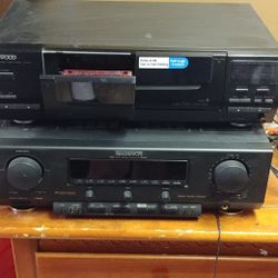 Magnobox receiver and Kenwood cassette player