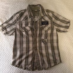 vintage Y2K Guess plaid button up