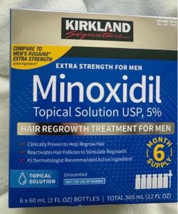Kirkland minoxidil men haircare new sealed 6 months supply