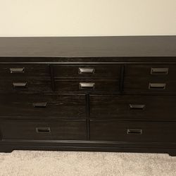 Black Wood Dresser