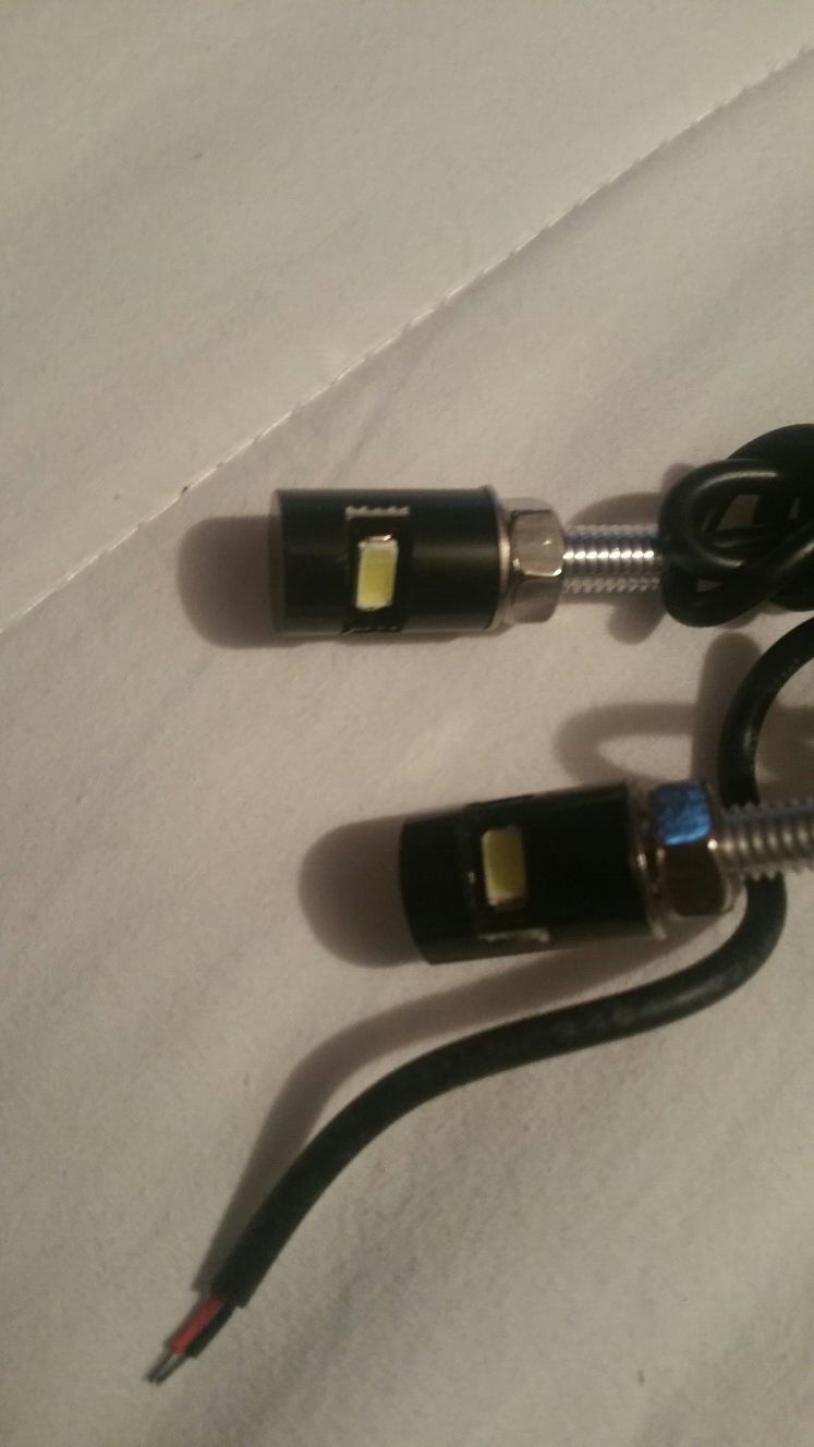 Motorcycle LED license-plate