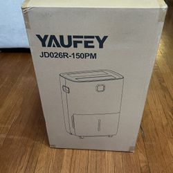 Dehumidifier- Yaufey 150 Pints with Pump NEW
