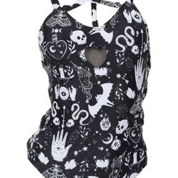 Black Bathing Suit One-piece