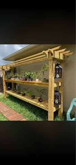 The Artisan Bonsai & Plant Pergola Stand