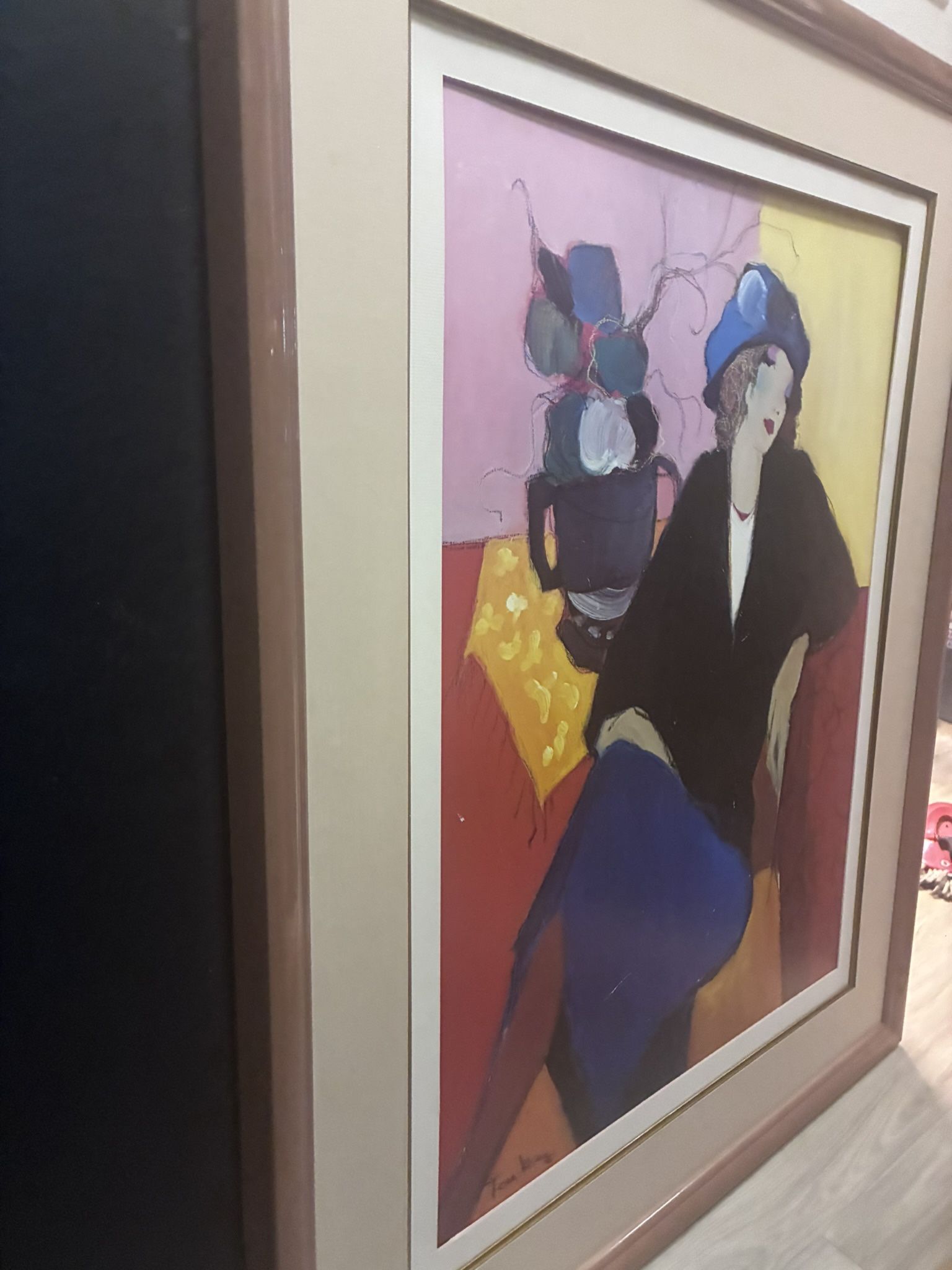 This ITZCHAK TARKAY "Suzanne" offset art print 40”x32”