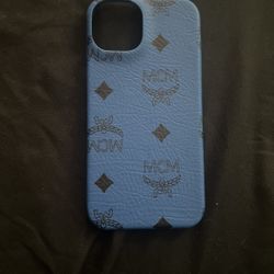 royal blue mcm phone case iphone 12-13