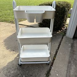 Rolling storage cart