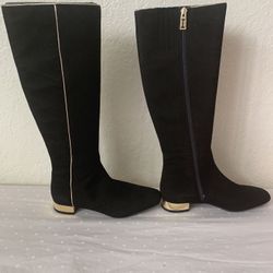 Brand New Isaac Mizrahi Black Suede Boots Size 6