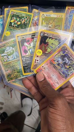 Vintage Pokémon Card Lot in Sleeves