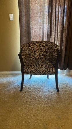 Cheetah print chair