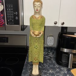 Vintage carved Thai Buddha statue