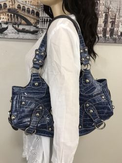 Guess Blue Purse Handbag