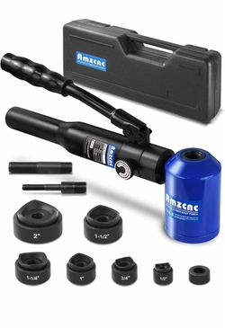 Kit de Punzón Hidráulico para Perforar Agujeros de 1/2 a 2 pulgadas, Juego de Cortador de Orificios para Conducto Eléctrico, Kit de Herramientas Punza