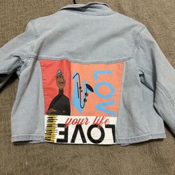 Disney Pixar Soul Denim Jacket Joe Gardner Love Your Life Size Large