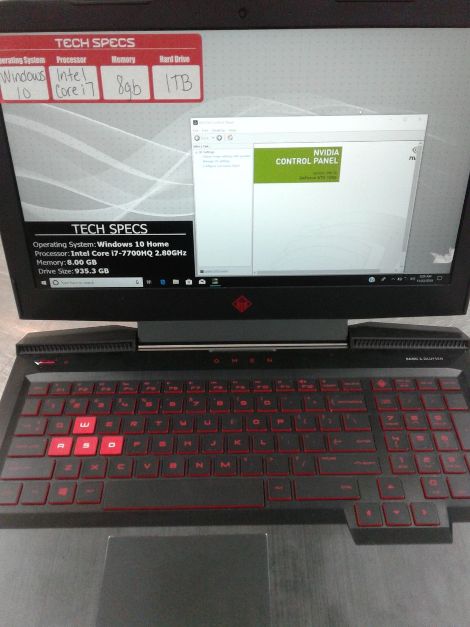 HP Omen laptop