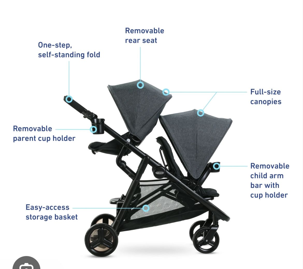 Graco Ready2Grow 2.0 Double Infant Stroller, Unisex