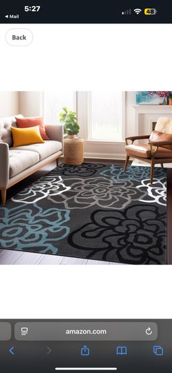 Alpine Collection 10 X 14ft Rug Navy