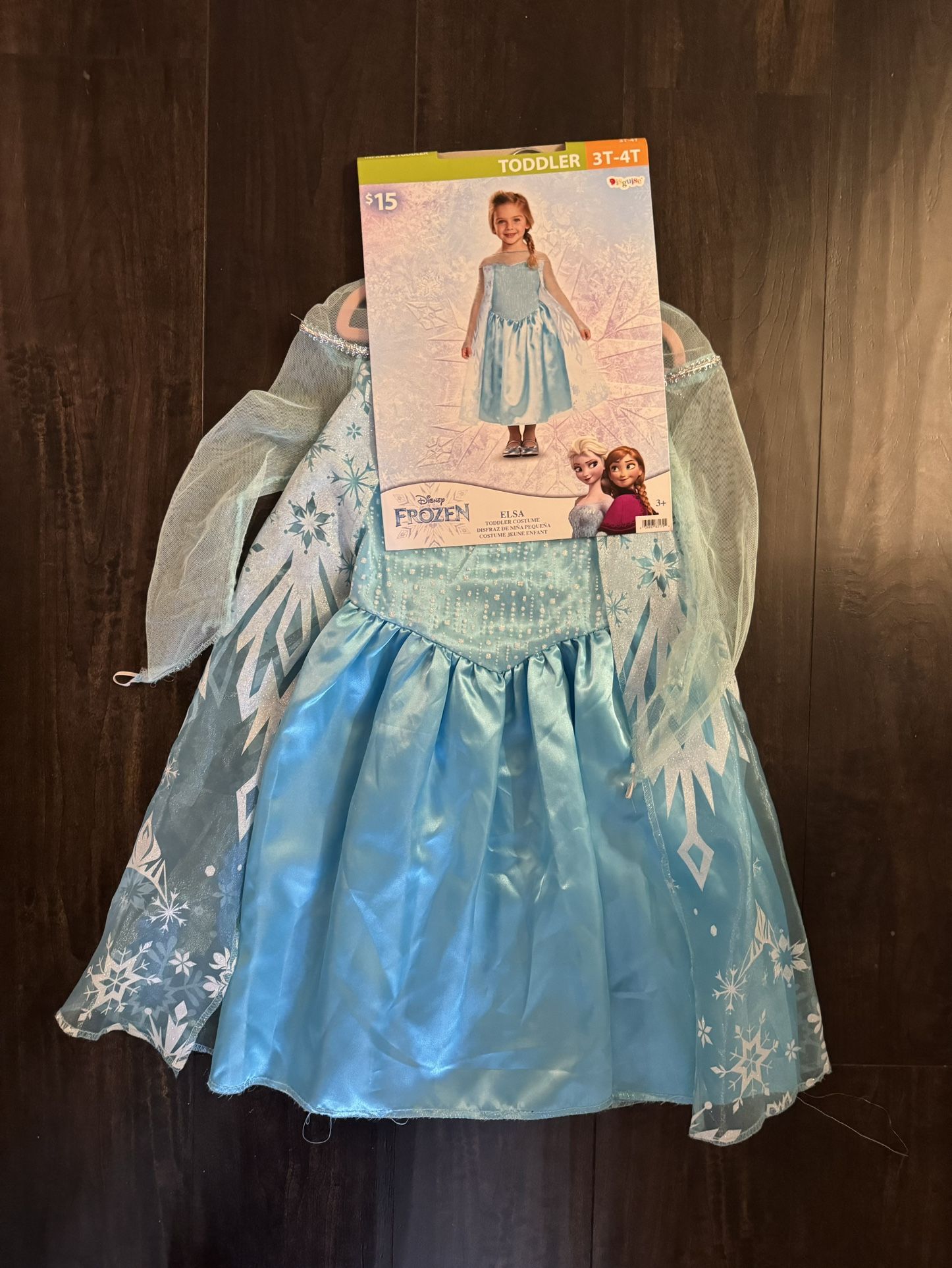 Elsa Toddler Costume Frozen 3-4T