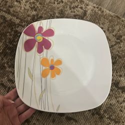 Floral Cups and Plates 