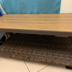 New Coffee Table Metal Frame Wood Top