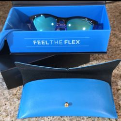 ForceFlex Moonlight Sunglasses (FF521-24) – Shiny Black / Blue Mirror Lens