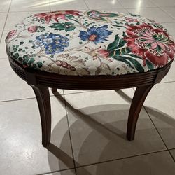 Quilted Footstool Ottoman
