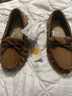 Cat & Jack Kids Moccasin Slippers Size 1 New